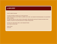 Tablet Screenshot of exwaldorf.com
